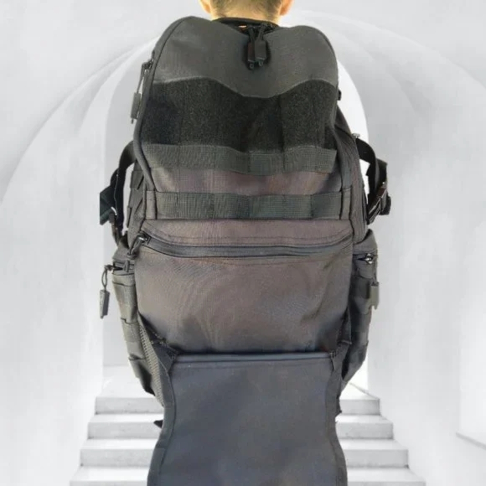 Black Opard Daypack Tactical Backpack men's outdoors urban bug out bag - Picture 7 of 14